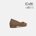 15%OFF：iCoN COLORS：ポインテッドトゥ スエード フラットシューズ（C20142）トープS/mamian（マミアン）