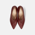 2026AW：フロント スリット ブーティ（7235）レディーボルドー/mamian（マミアン）