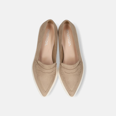 2025AW：ローファー スニーカー（m1003）ベージュS/mamian（マミアン）