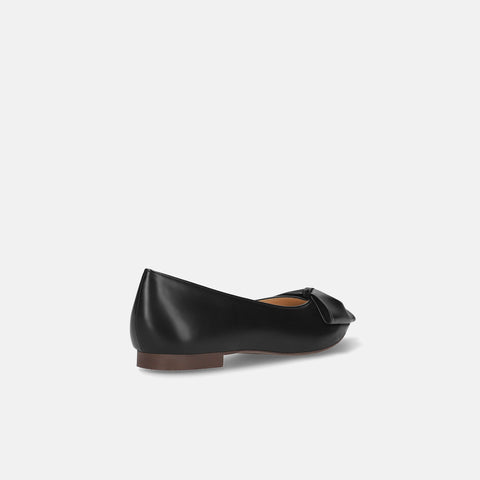 2025AW：リボンフラットシューズ（m17052）ブラック/mamian（マミアン）