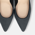 2025AW：ポインテッドトゥ スエードパンプス（S7610）ネイビーグレーS/mamian（マミアン）