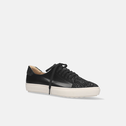 予約：グリッターコンビ スニーカー（m1004）ブラック/C