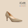 30%OFF：iCoN COLORS：ポインテッドトゥ スエード パンプス（C76532）ジンジャー/mamian（マミアン）