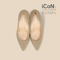 30%OFF：iCoN COLORS：ポインテッドトゥ スエード パンプス（C76532）ジンジャー/mamian（マミアン）