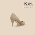 15%OFF：iCoN COLORS：ポインテッドトゥ スエード パンプス（C76532）ジンジャー/mamian（マミアン）