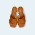 限定特価3,490円：【ユニセックス】厚底 プラットフォーム クロス サンダル（m10bn07）キャメル/mamian（マミアン）
